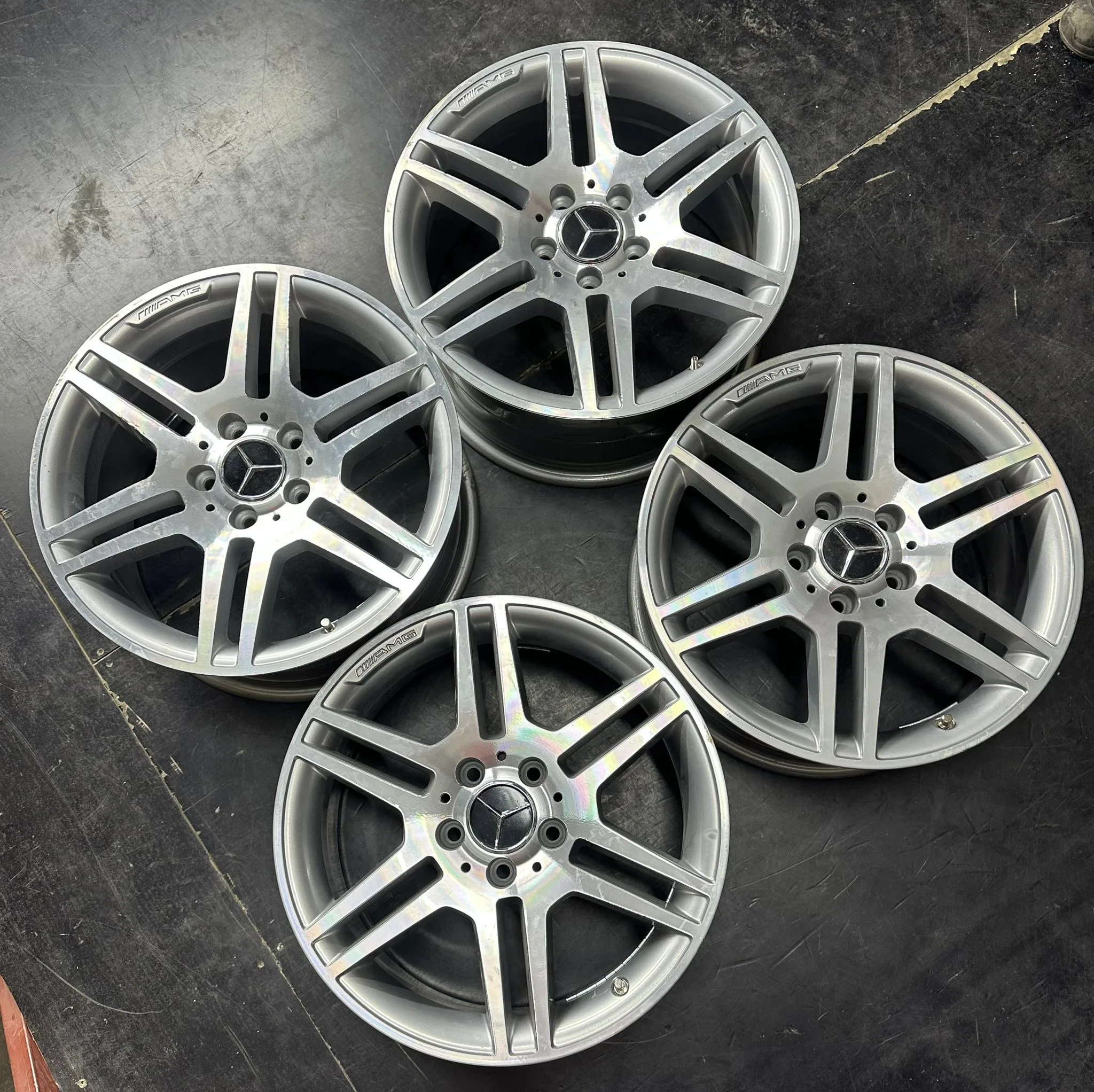 5x112 17 İNÇ J7.5/8.5 ET47/58 ORJİNAL MERCEDES W204 AMG JANT TAKIM